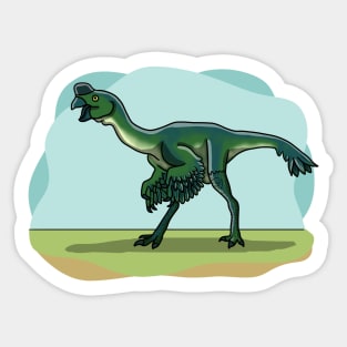 Oviraptor dinosaur Sticker